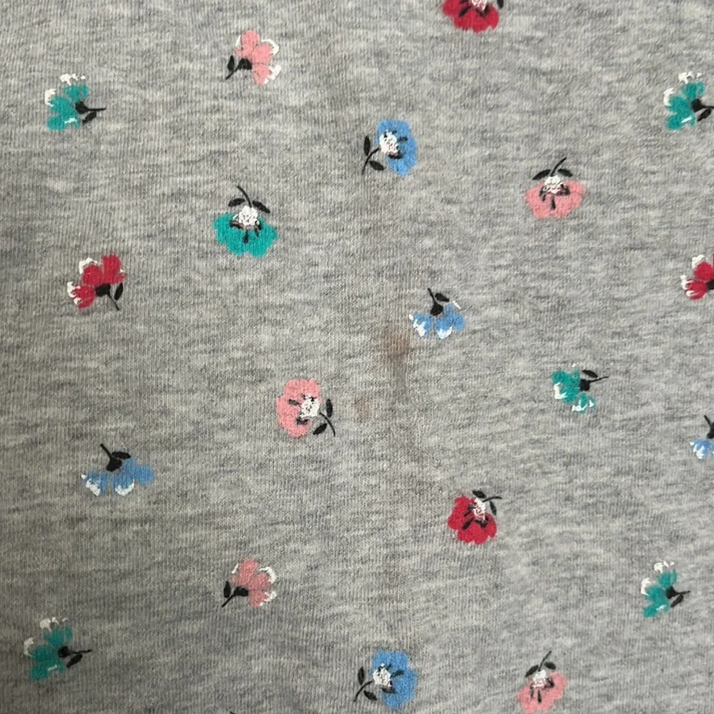 Mini Series Floral Tee Shirt Eyelet Bell Sleeve